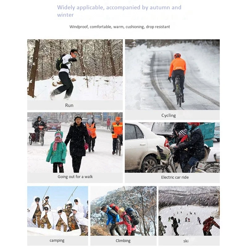 

GUB Full Finger Cycling Gloves Windproof Touchscreen Thermal Gloves Colorful Reflection for Motorcycle Cycling Sports Skiing