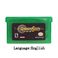 Golden Sun US ENG 32 бит видеоигры картридж Консоли Карты золотое солнце серии США/ЕС Версия для nintendo GBA - Цвет: Golden Sun US ENG