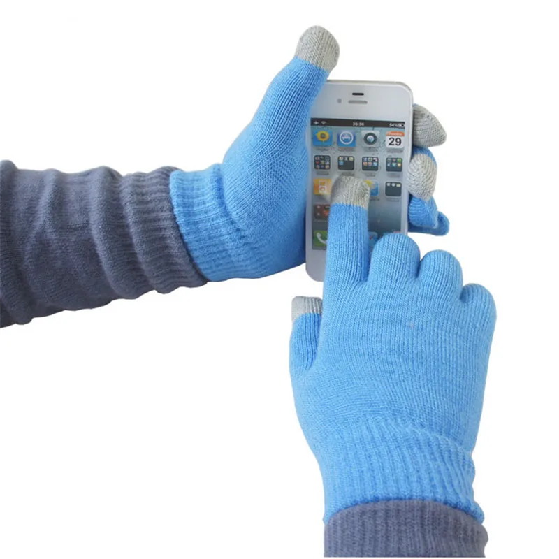 Зимние теплые перчатки ветрозащитные уличные утолщенные варежки для сенсорного