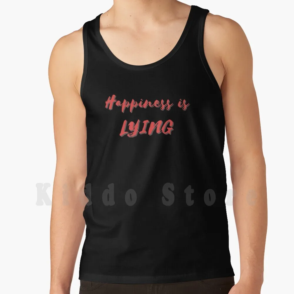 

Майка-жилет из 100% хлопка «счастье-лежа»