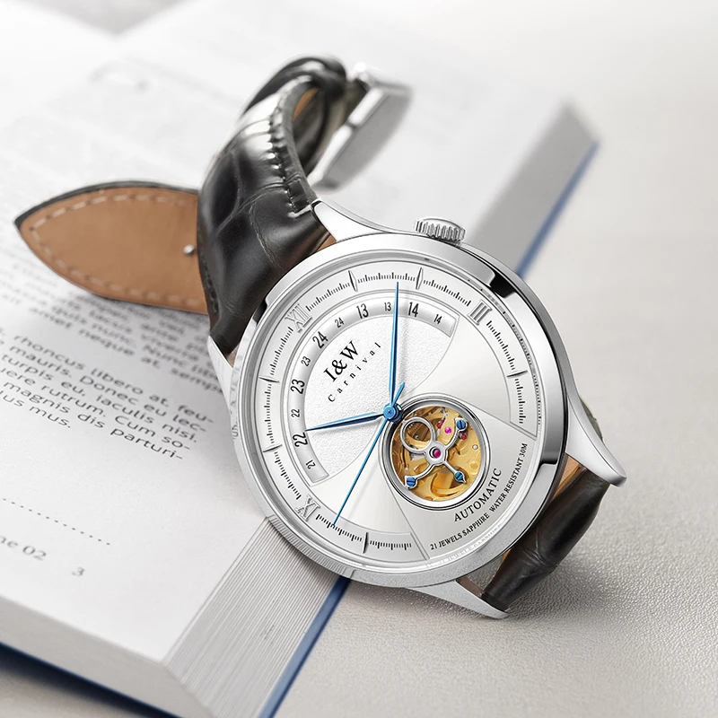 2020 модные механические часы с турбийоном мужские швейцарские I & W MIYOTA