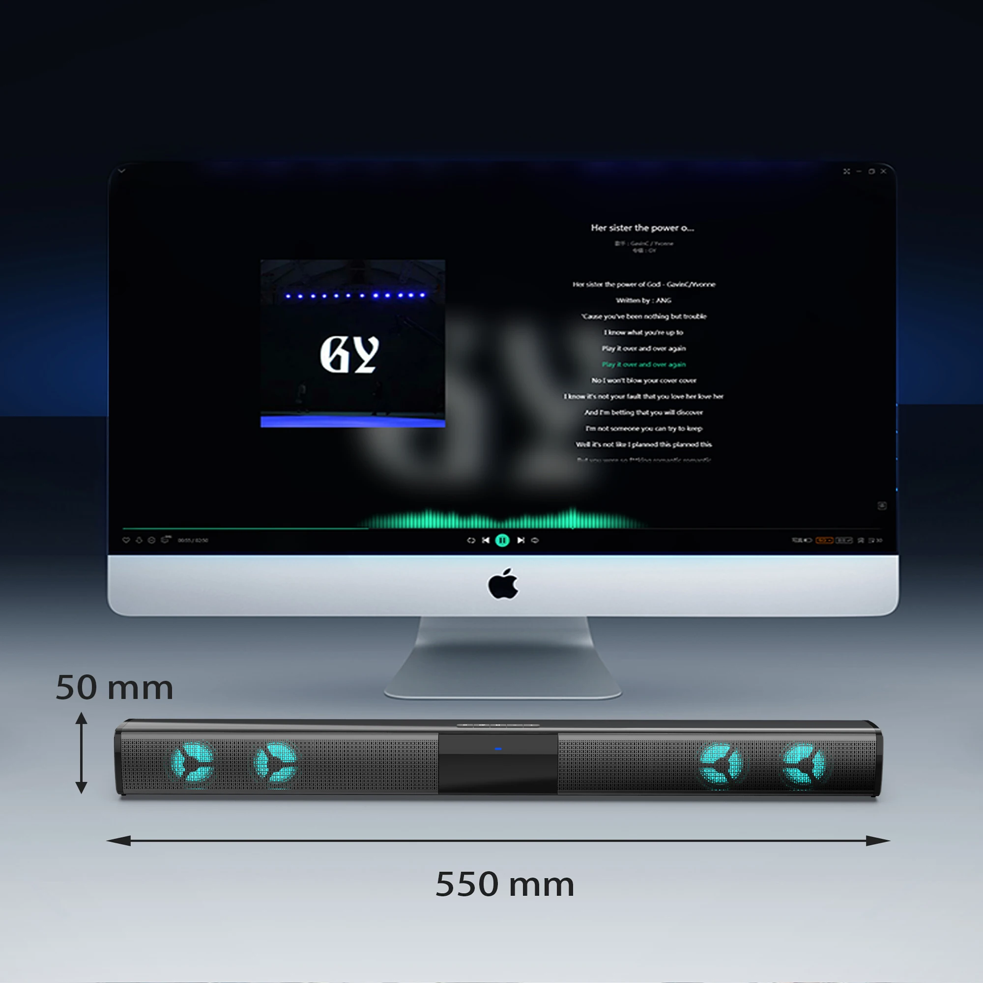 

Column Bluetooth Wireless Soundbar TV Speaker Home Theater Flashing light Sound bar Speakers FM Radio USB Subwoofer for PC Phone