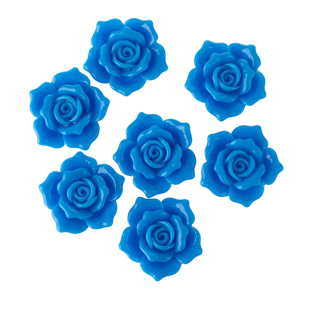 

Sansango 10 PCS 25mm Resin Flower Flatback Cabochons Scrapbook decor Embellishment DIY Beads Crafts Accessories