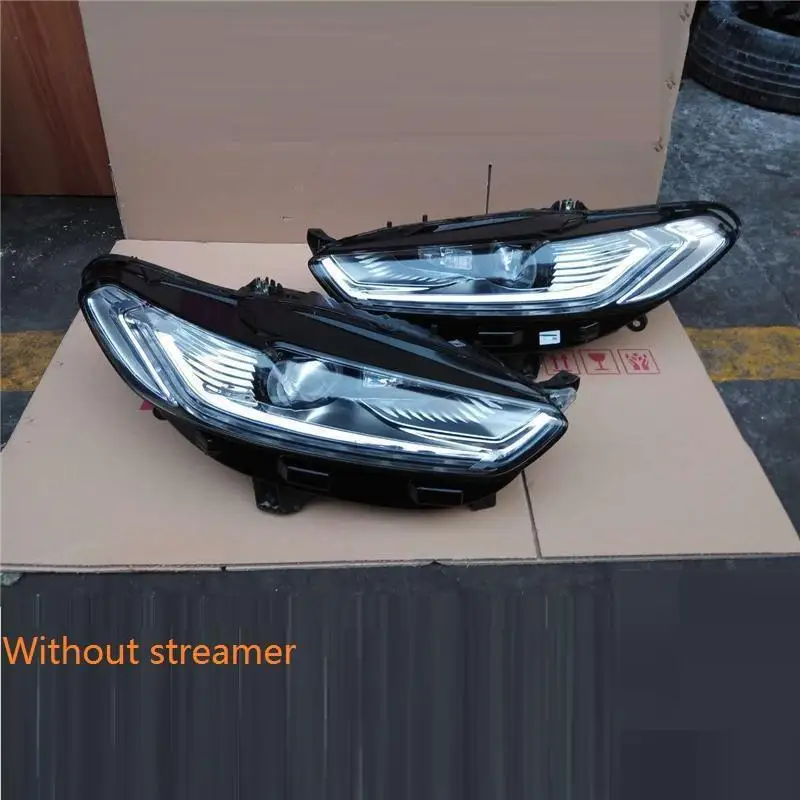 MODEL B Внешний стиль Luces Para Авто Лампа Cob Led Drl дневные ходовые фары автомобильные огни в сборе 17 18 для Ford Mondeo - Цвет: MODEL B