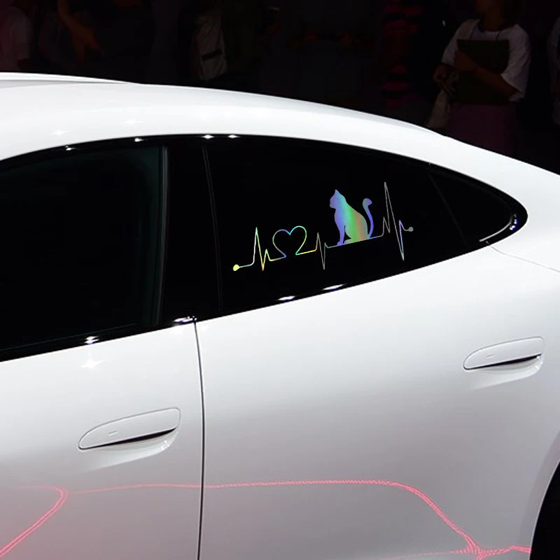 Автомобильная наклейка для питомца кота сердцебиение спасательный круг Авто