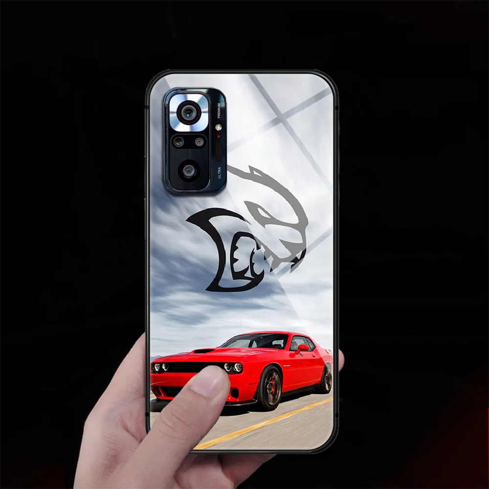 

Car Dodge Ram Tempered Glass Phone Case Cover For Xiaomi Redmi Note 7 8 9 10 K40 A C S T Pro Black Etui Black Etui Pretty