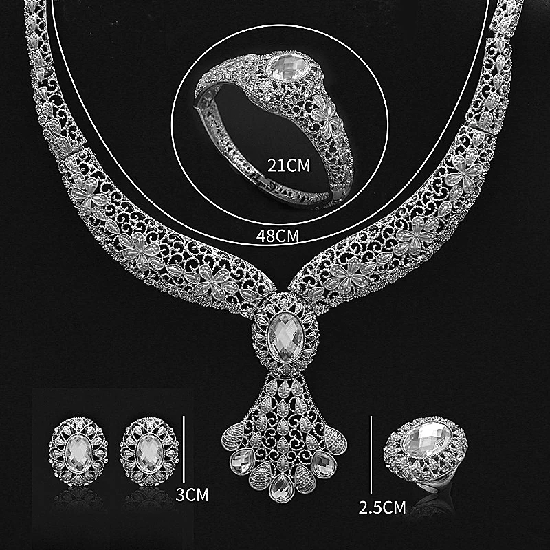 

Longqu 2019 statement Bridal jewelry set Wholesale Nigerian Wedding woman accessories jewelry set brand Dubai Gold Jewelry Set