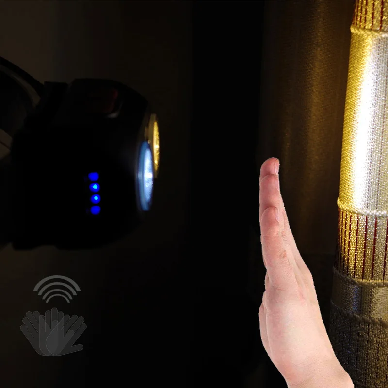 Суперъяркий светодиодный налобный фонарь с перезаряжаемым USB датчиком и