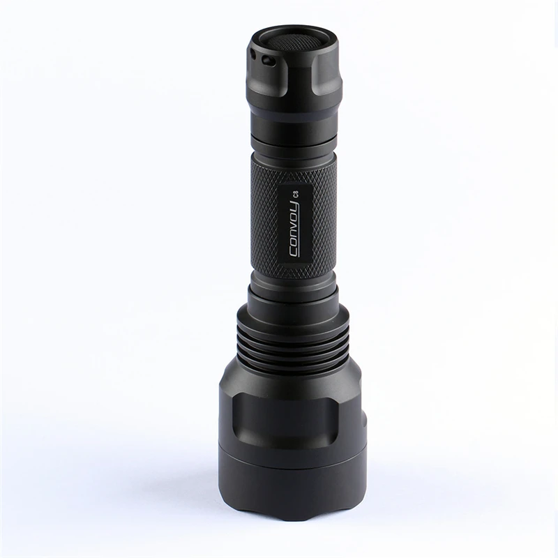 Convoy C8 LGs 5W LED Powerful NV Flashlight Fluorescence Detection Lamp 18650 Tactical Lantern Spotlight Camping Torch | Лампы и