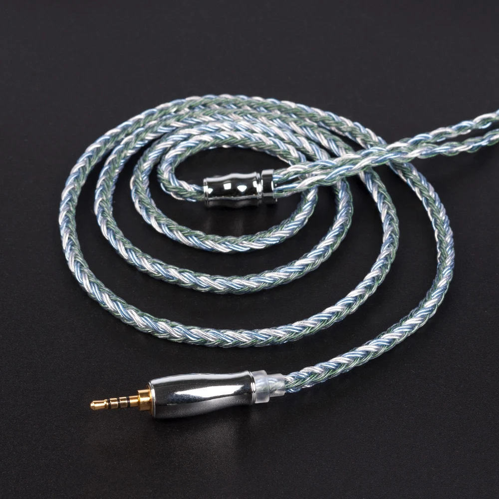 

Yinyoo 16 Core Upgraded Silver Plated Copper Cable 2.5/3.5/4.4MM With MMCX/2pin/QDC TFZ Connector For KZ ZSX BLON bl-03 bl-05