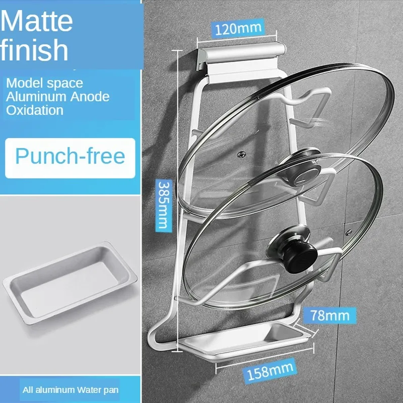 

XINCHEN Free Punch Thickened Space Aluminum Pot Rack Multi-Functional Kitchen Shelf