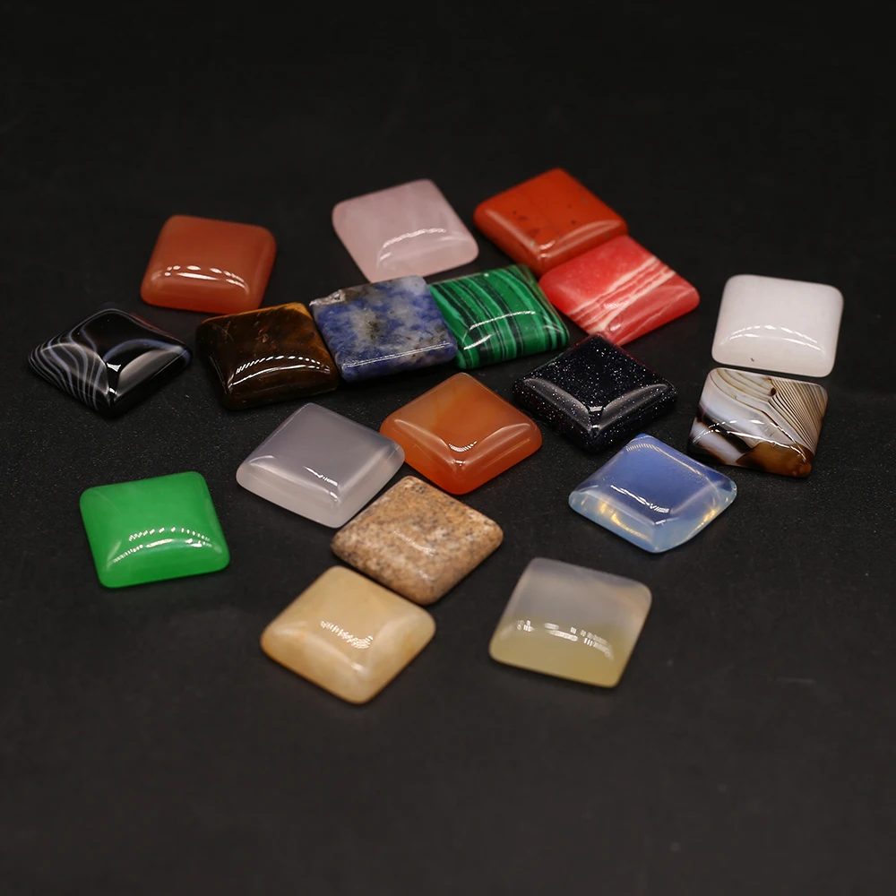 

Wholesale Natural GemStone Square Bead Pendant For Jewelry MakingDIY Necklace Accessory Charm Gift Home Decor Free Shipping50PCS