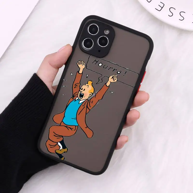 

The Adventures of Tintin Phone Case Matte Transparent For iPhone 12 Mini 11 Pro XR XS Max 7 8 Plus