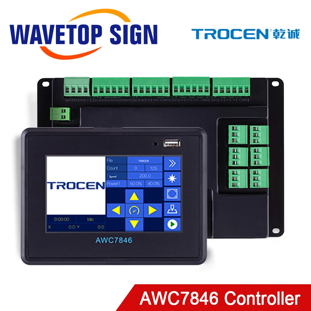 Trocen AWC7846 Replace AWC708C Plus CCD Co2 Laser Controller System For Engraving and Cutting Machine AWC608C | Инструменты