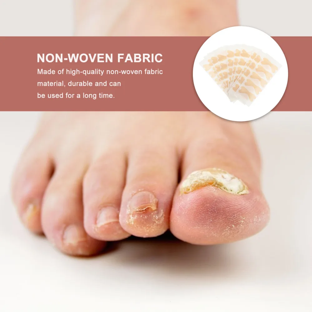 

60pcs Ingrown Toenail Correction Patch Tape Stickers Toenail Stickers (Beige)