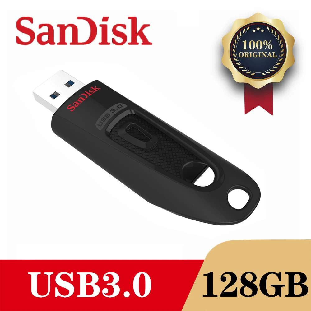 SanDisk CZ48 флеш-накопитель USB 3,0 диск 128 Гб 64 ГБ 32 ГБ 16 ГБ флеш-накопитель крошечная Флешка карта памяти устройство для хранения флэш-накопитель