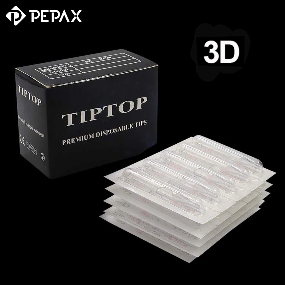 

PEPAX 100 шт. 3D Премиум одноразовые наконечники стерильные разнообразные Пластиковые Алмазные бриллиантовые иглы тату ручки поставка татуиров...