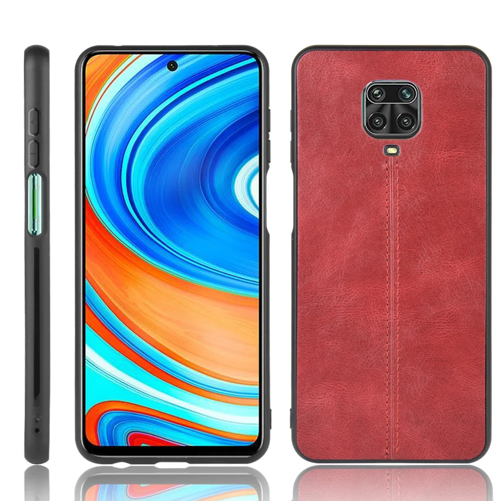 Чехол для Xiaomi Redmi Note 9S note 9 S чехол из телячьей кожи с мягкими краями искусственной