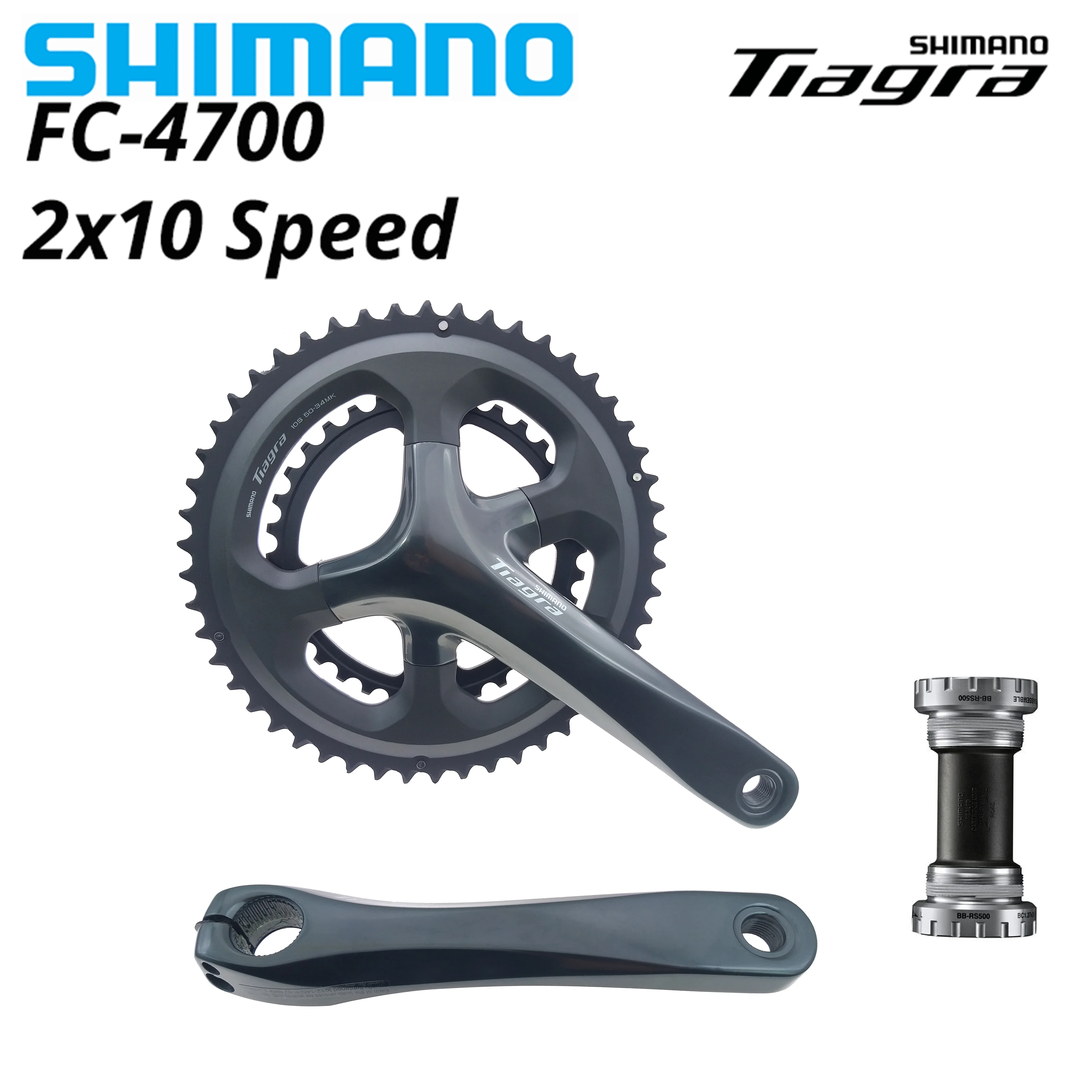 Shimano FC 4700 Tiagra 10S 20 шатун со звездами для велосипеда Компоненты цепь дорожного