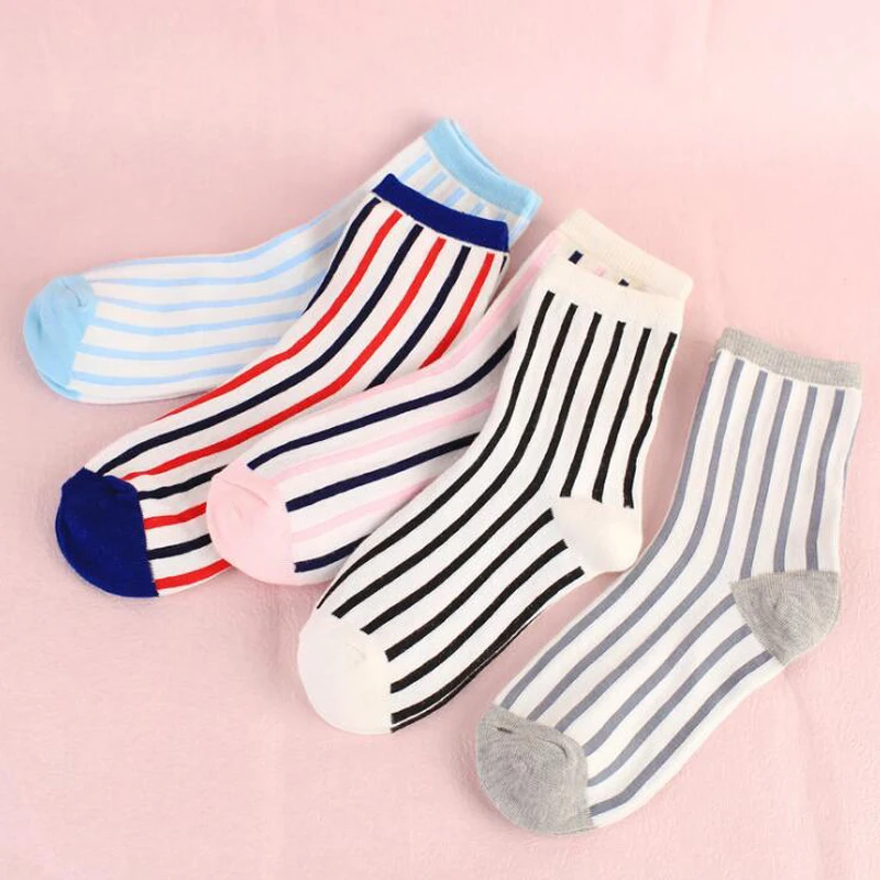 

5 Pairs Girl Socks Women Short Socks Girls Cotton Spring Summer Cute Children Socks For Girls