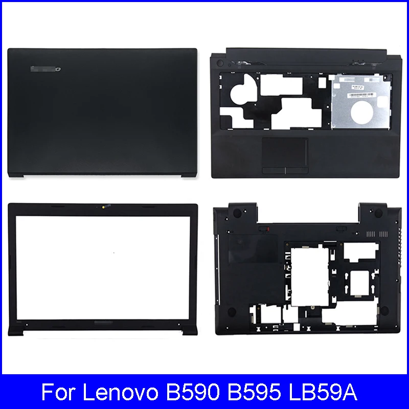 

Новая задняя крышка ЖК-дисплея для ноутбука Lenovo B590 B595 LB59A, передняя Подставка для рук, нижний корпус 90201909 60.4XB04.012 60.4XB04.001, черный
