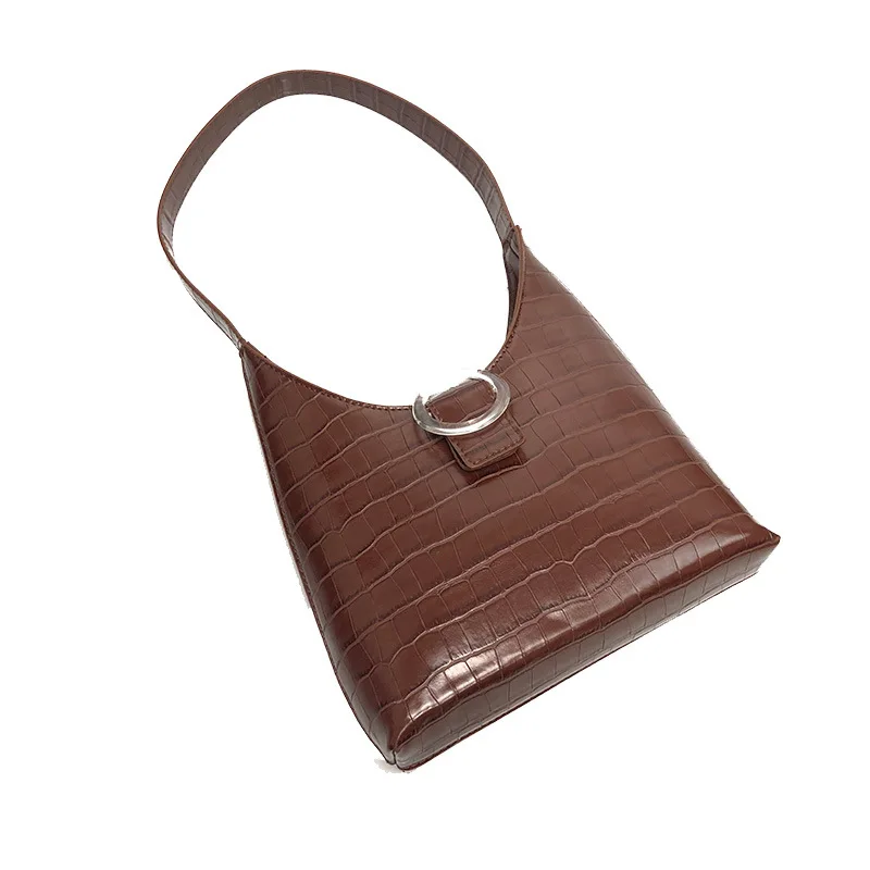 

Premium French Non-Mainstream Handbag Women's French Chic Fashion Shoulder Bag Vintage Crocodile Underarm Bag