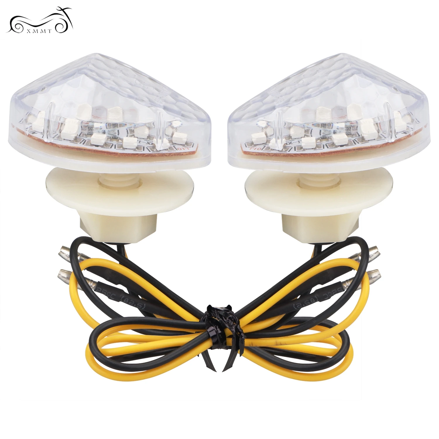 2 шт 10 мм желтый светодиод поворотник Янтарный боковой светильник комплект для