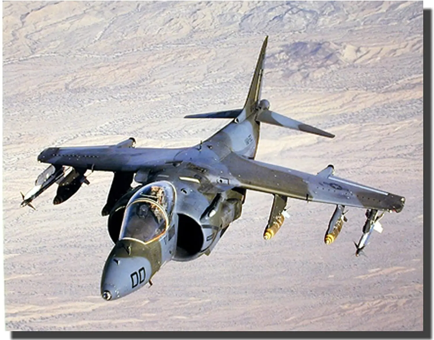 

Aviation Military AV-8B Harrier II Jet Aircraft Wall Decor Art Print Poster