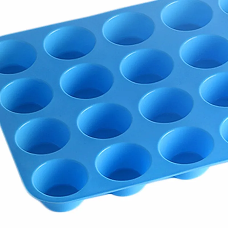 Силиконовая форма для мыла кекс и печенья мини-кекса пирога 24 Отверстия домашняя