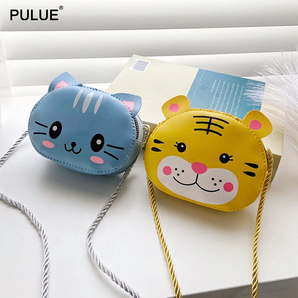 

Милая сумка через плечо с мультяшным животным для детей 2020, новый мягкий кошелек для мелочи из искусственной кожи, маленький подарок, мини-с...