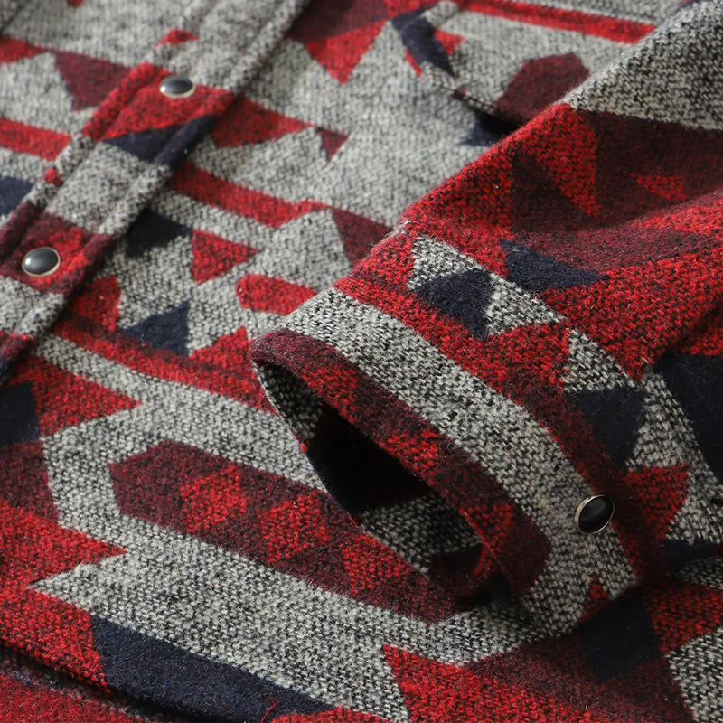 

ELKMU Retro Vintage Shirts Men Fashion Streetwear Fleece Flannel Shirt Long Sleeve Harajuku 2020 Autumn Thick Shirt Male HE377