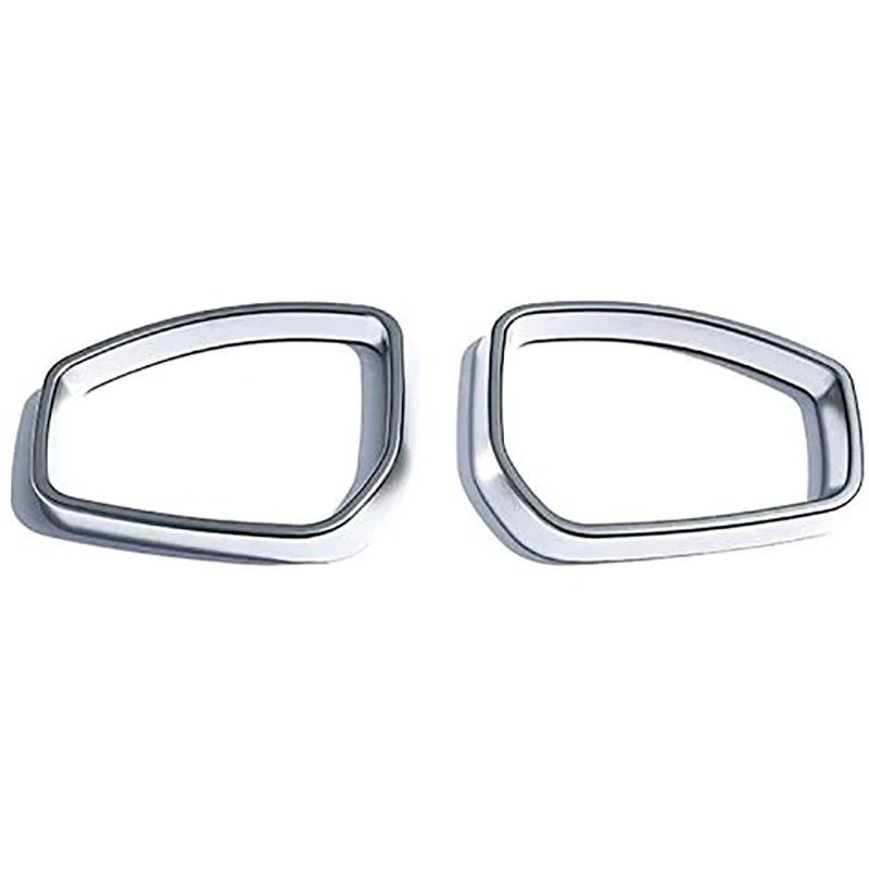 

Chrome Rearview Side Mirror Rain Shield Eyebrow Cover Trim Rear View Frame Car Accessories For Jaguar F-PACE 2016-2019