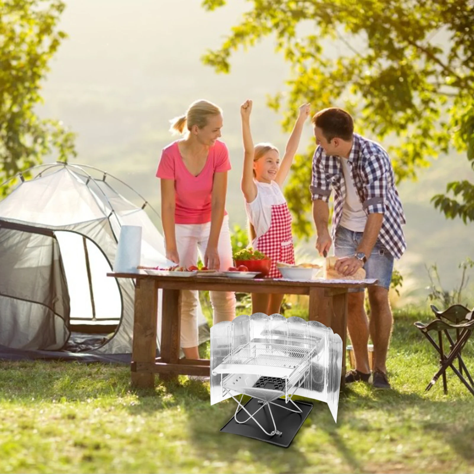 

Folding Windscreen Wear Resistant Camping Accessories