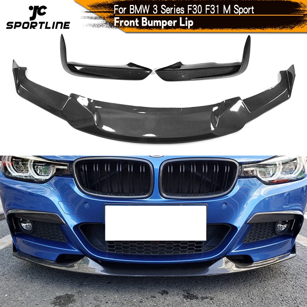 

Carbon Fiber Front Bumper Lip Spoiler Splitters for BMW F30 F31 M 320i 328i 335i M Sport 2012 - 2018 Front Bumper Lip Guard