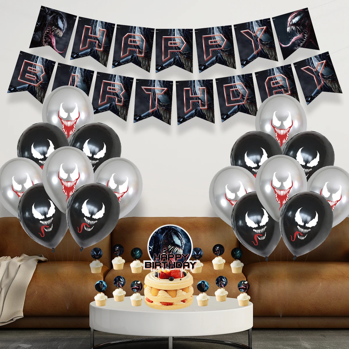 1 набор супергерой чудо-яд тематический шар баннер ранний латексные воздушные