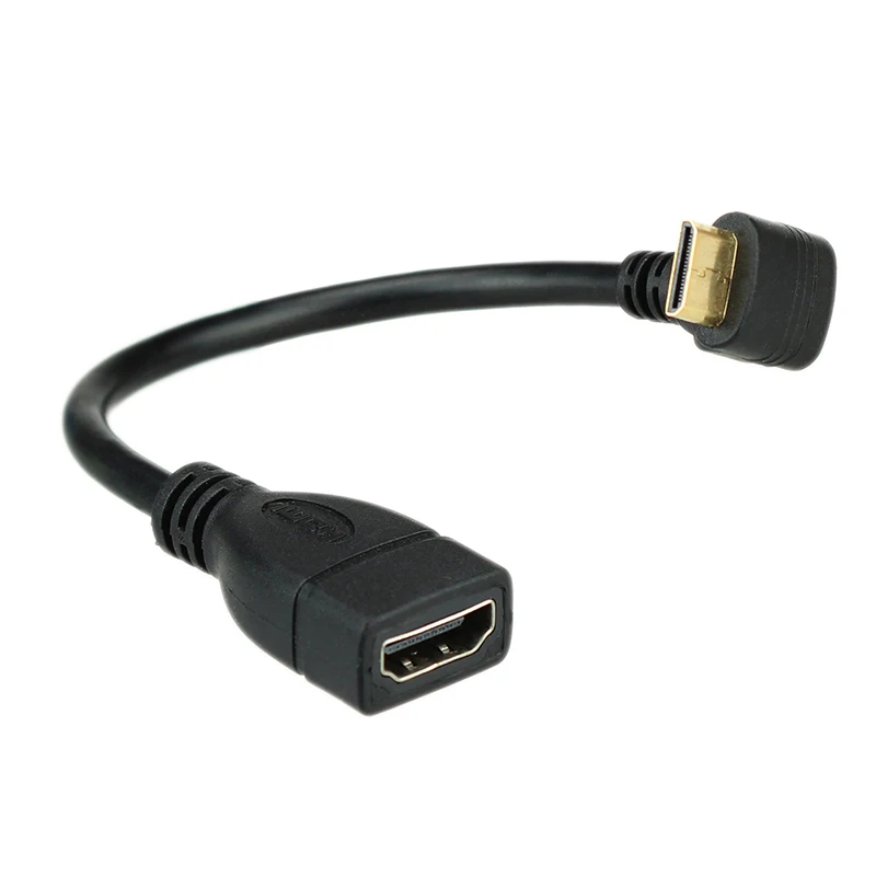 Прямоугольный переходник типа C Mini HD на HDMI совместимый с женским кабелем 1080P для