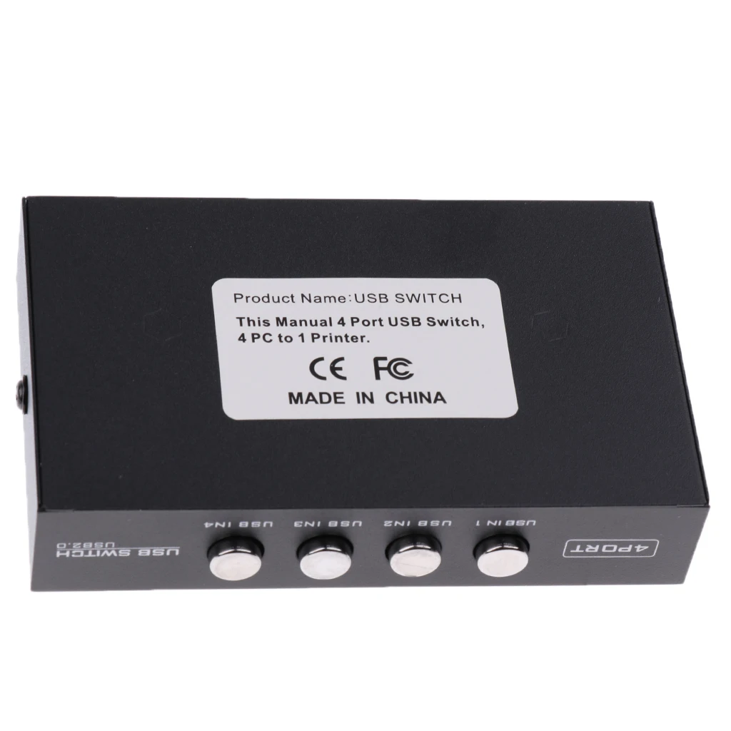 USB 2 0 распределительный переключатель KVM 4 портовый концентратор для ПК Сканер