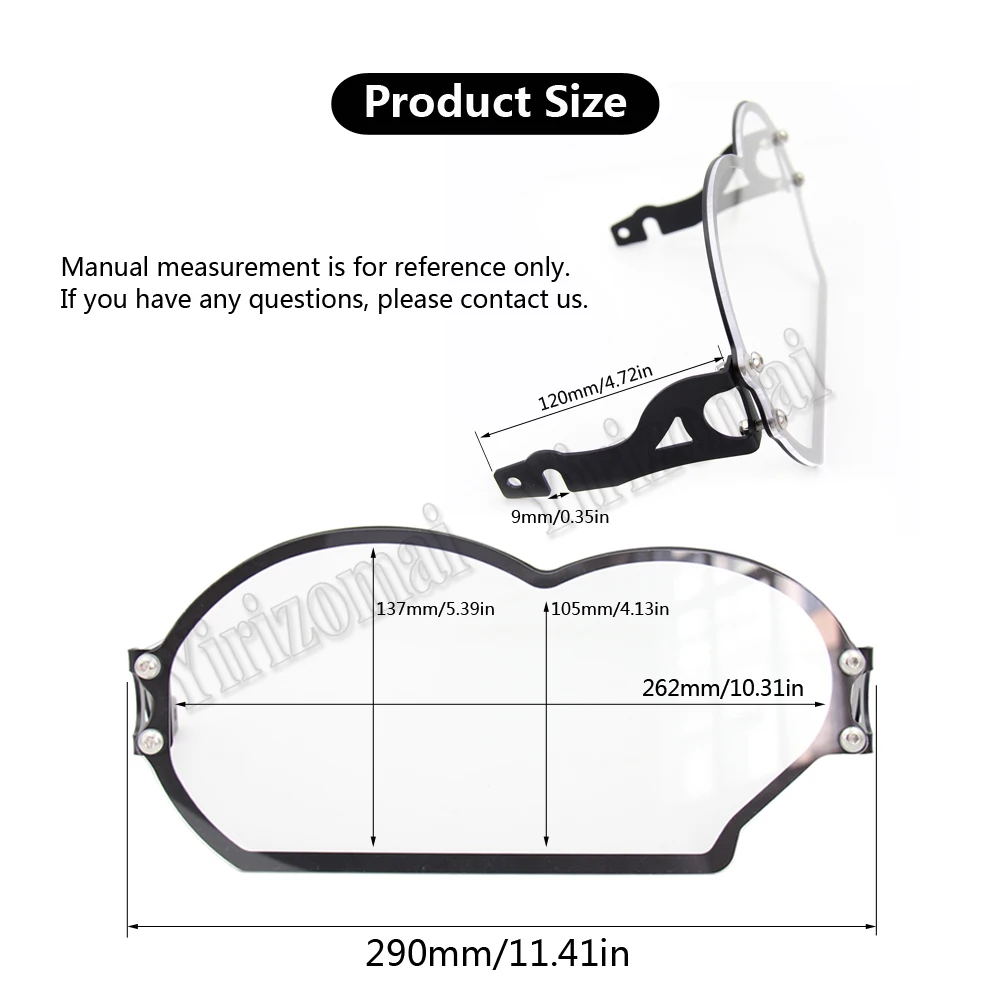 Защита для передней фары прозрачная стильная защита BMW R1200GS R 1200 R1200 GS/Adventure 2008 2009 2010