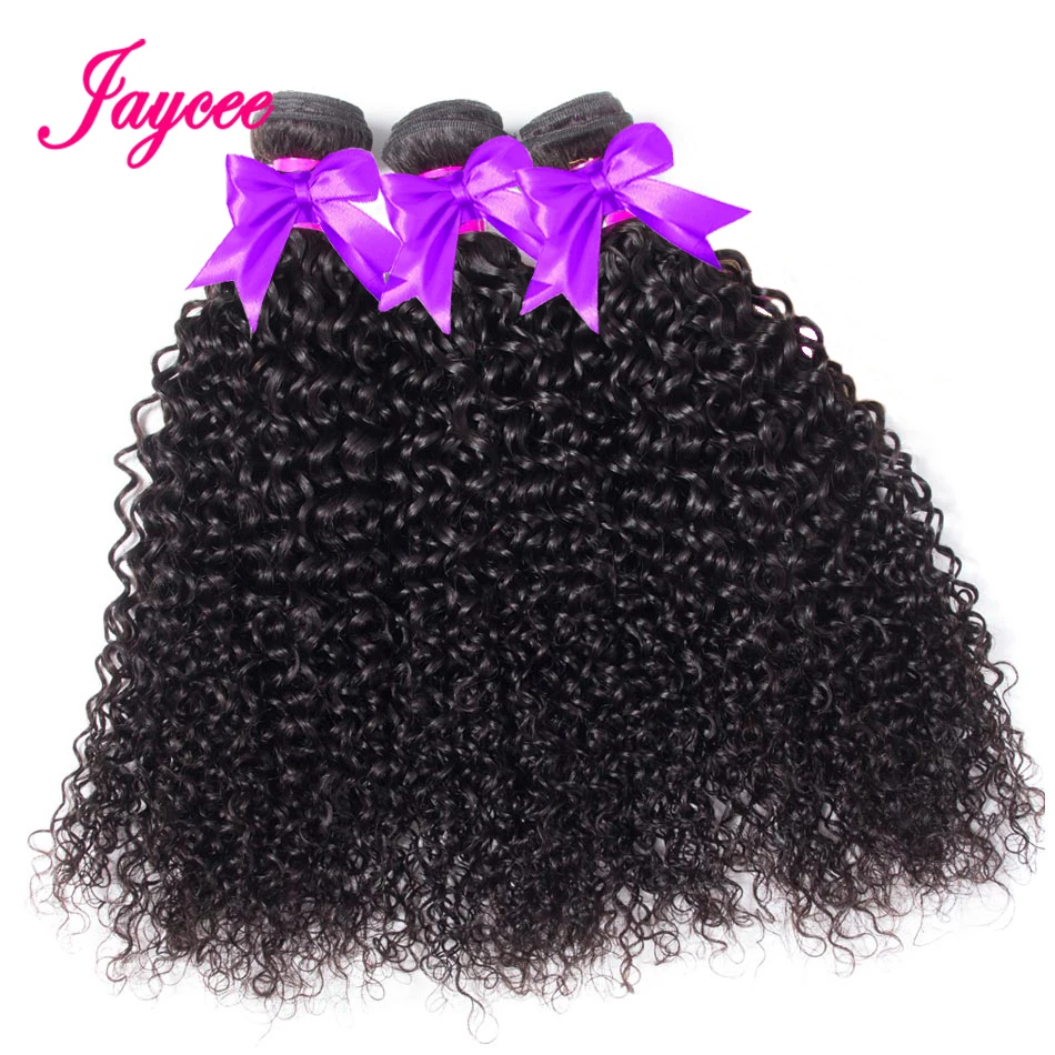 JAYCEE HAIR человеческие волосы 3 пучка с кружевной фронтальной застежкой перуанские вьющиеся волосы плетение с закрытием фронтальные волосы remy