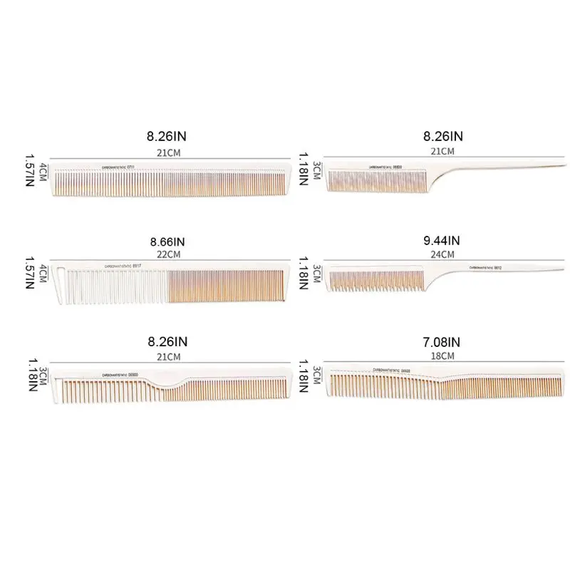 

Professional Hair Dye Comb One-way Weave Highlighting Foiling Sectioning Cutting Combs Salon Hairdressing Tool