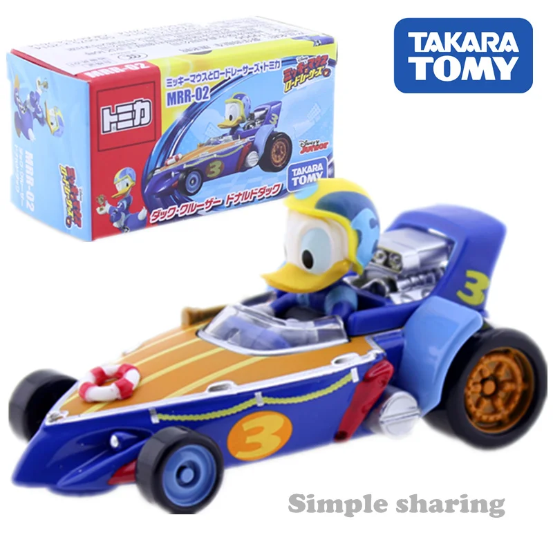 MRR-2 Takara Tomy Tomica Diseny Дональд Дак модель автомобиля Комплект аниме фигурка мотоцикл литье под давлением горячие детские игрушки Забавный ребенок безделушка - Цвет: MRR-2