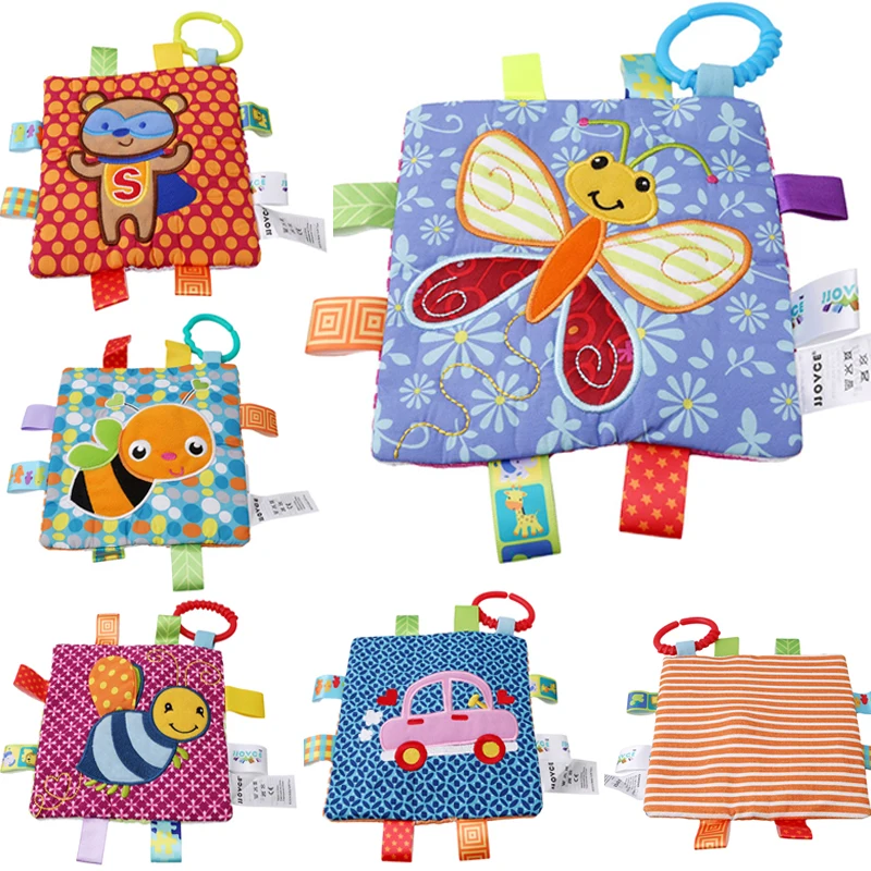 

JJOVCE Newborn Baby Appease Towel Grasping Soft Comforting Doll Infant Mobile Toys Todller Hand Rattle Baby Toys 0-12 Months