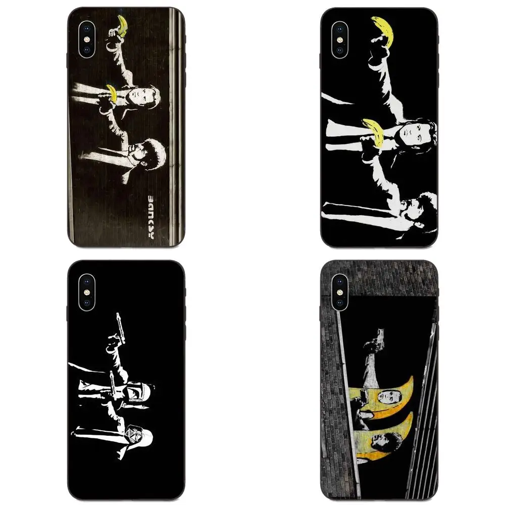 Чехлы из ТПУ для телефонов Xiaomi Redmi Note 3 3S 4 4A 4X 5 5A 6 6A 7 7A K20 Plus Pro S2 Y2 Y3 Banksy Pulp Fiction Street