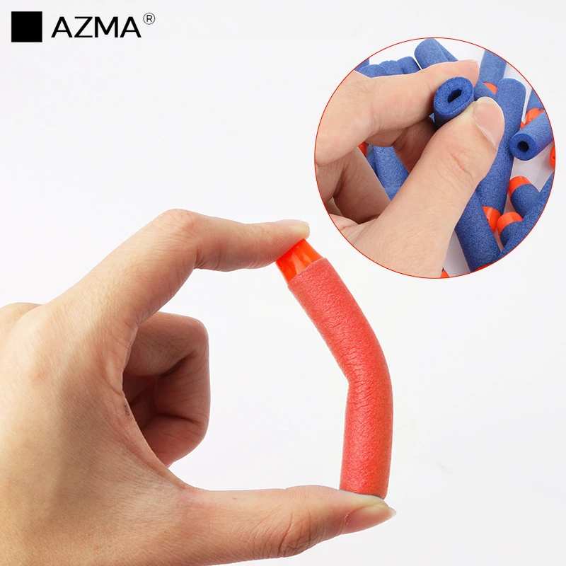 Азма 200 шт для Nerf пулями мягкими дырочку головы 7 2 см дротики EVA игрушечный