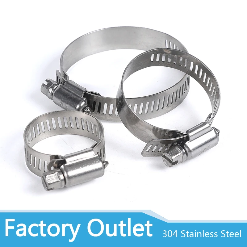 5/10 шт. Нержавеющая сталь диск хомут Tri Зажим Регулируемый топливная линия труб