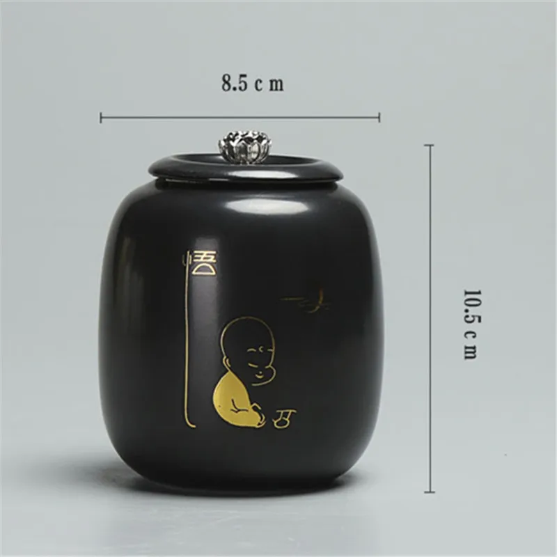 Мини дорожный портативный маленький чайник керамическая герметичная банка из ПУ