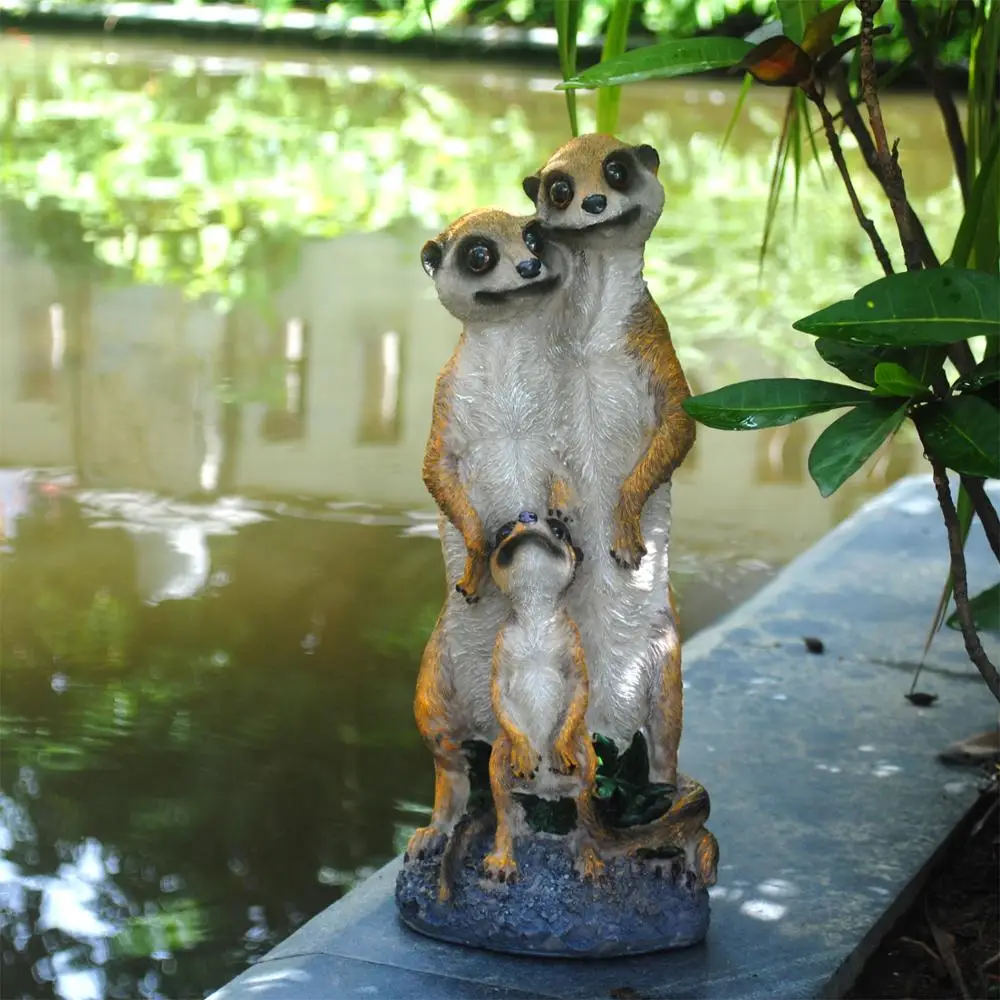 Уличное Садоводство Имитация животных орнамент из смолы стоячие поделки для