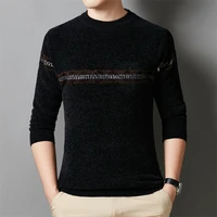 2021 autumn winter new original light luxury exquisite turtleneck sweater fashion stripe with long sleeved undershirt