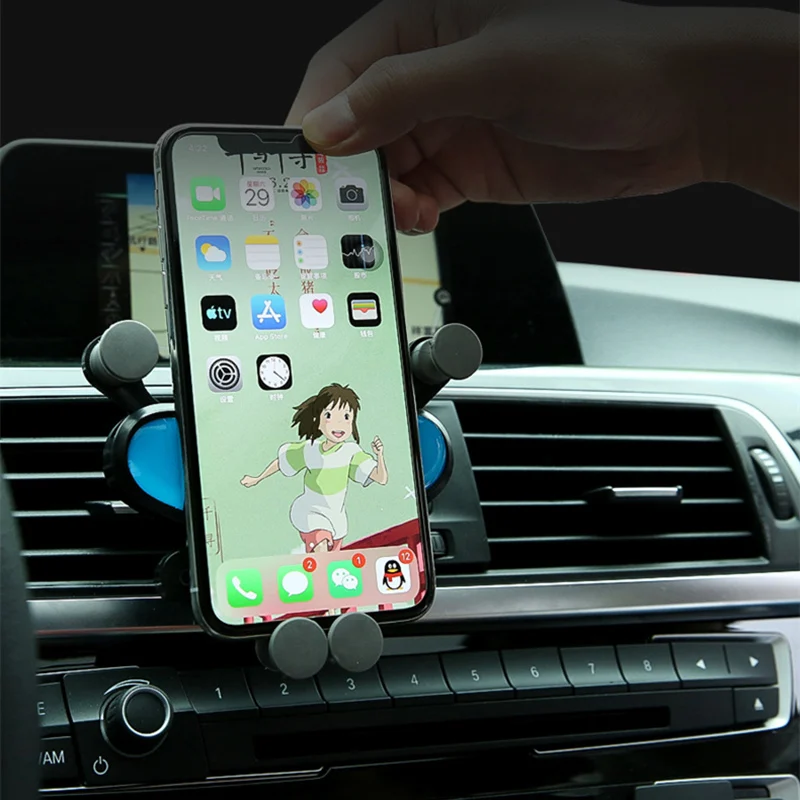 Гравитационный Автомобильный держатель для телефона в автомобиле с креплением