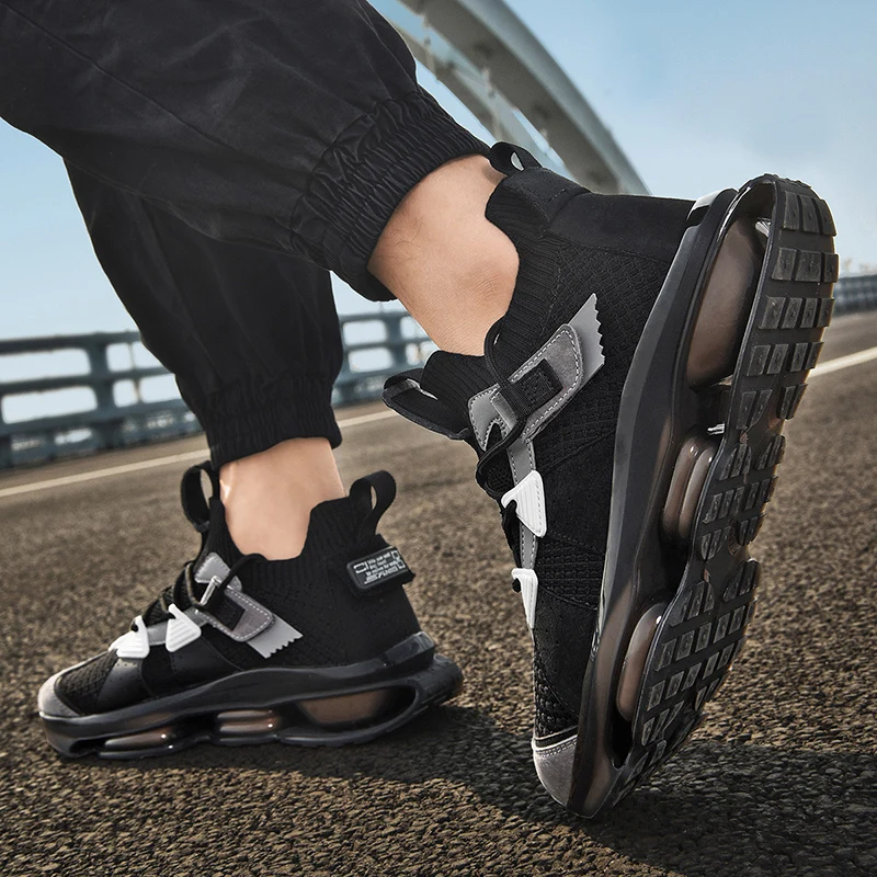 New Running Shoes For Men Breathable Sport High Quality Athletic Jogging Outdoor Antiskid Damping Chunky Sneakers | Спорт и